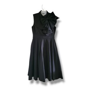 ✨️HP✨️Gracia | NWOT Elegant Black Sleeveless Fit & Flare Big Bow Party Dress